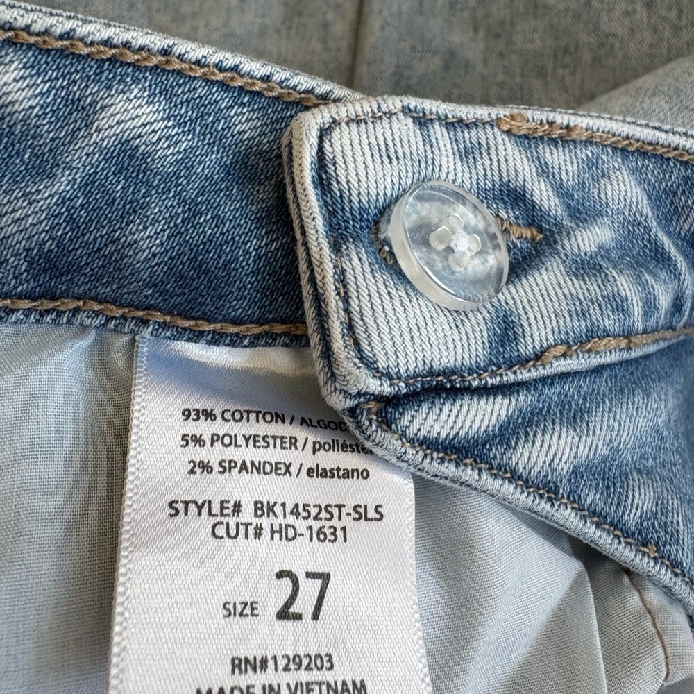 Hidden Light Blue Women's Jeans-Size 27 - Picture 5 of 8